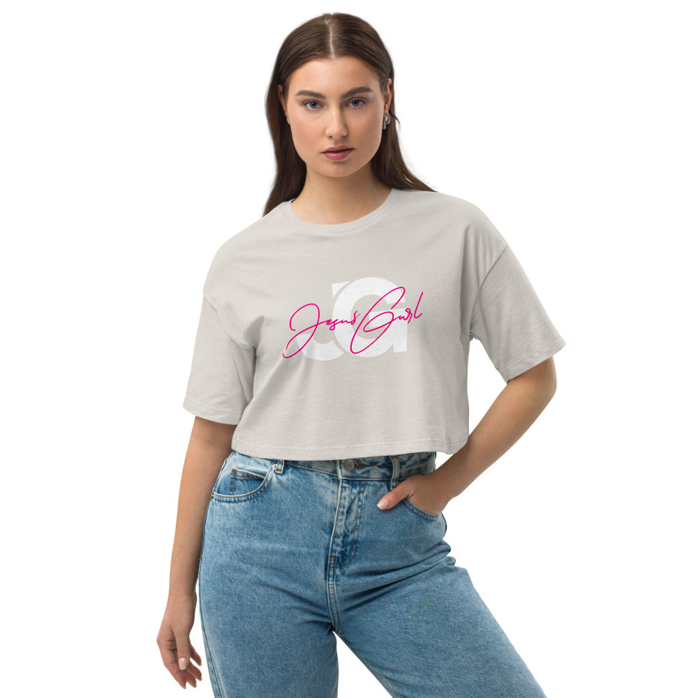 JGURL Signature Loose drop shoulder crop top