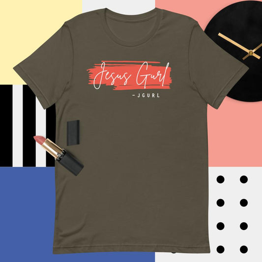 White Print JGURL Short-Sleeve Unisex T-Shirt