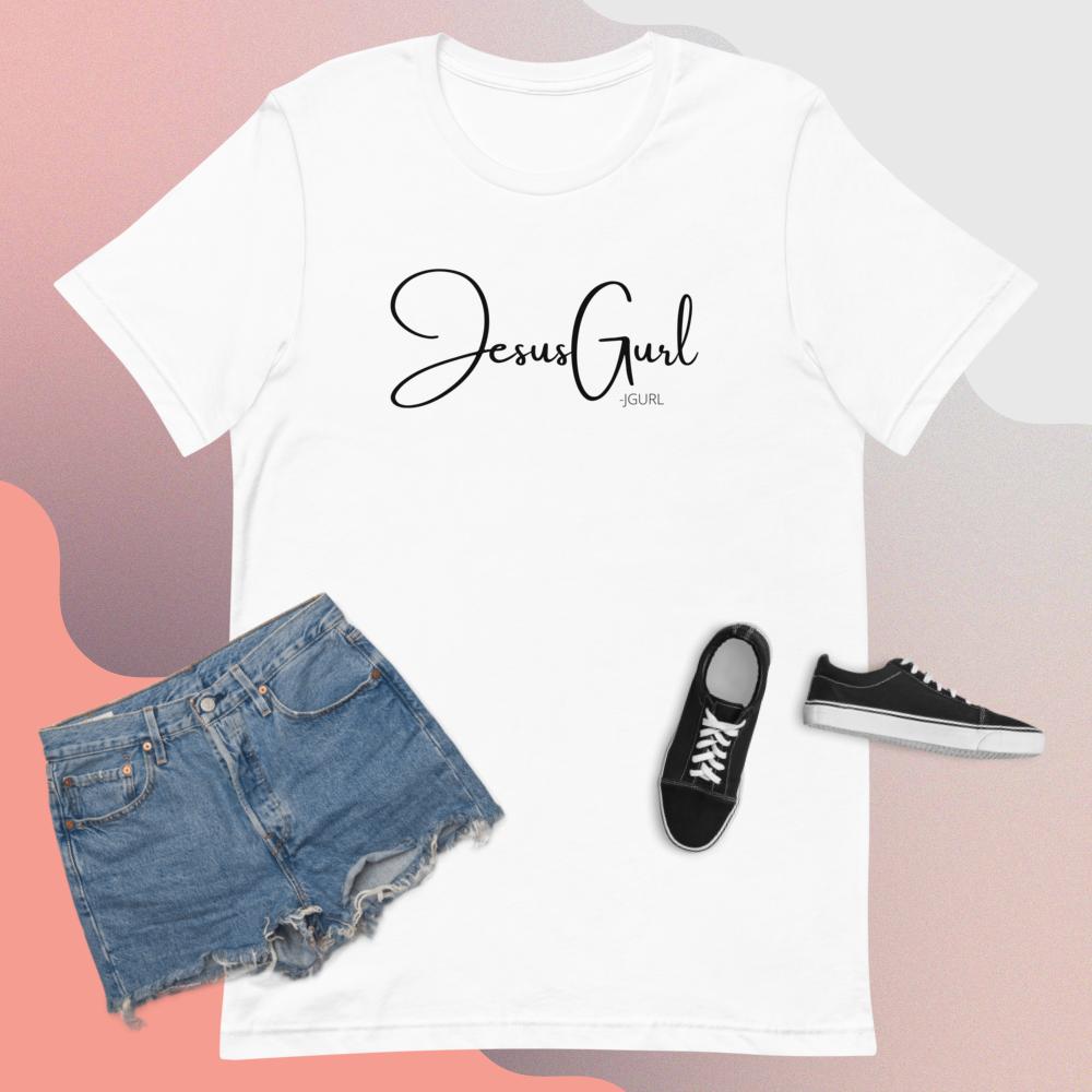 JGURL Cursive Short-Sleeve Unisex T-Shirt