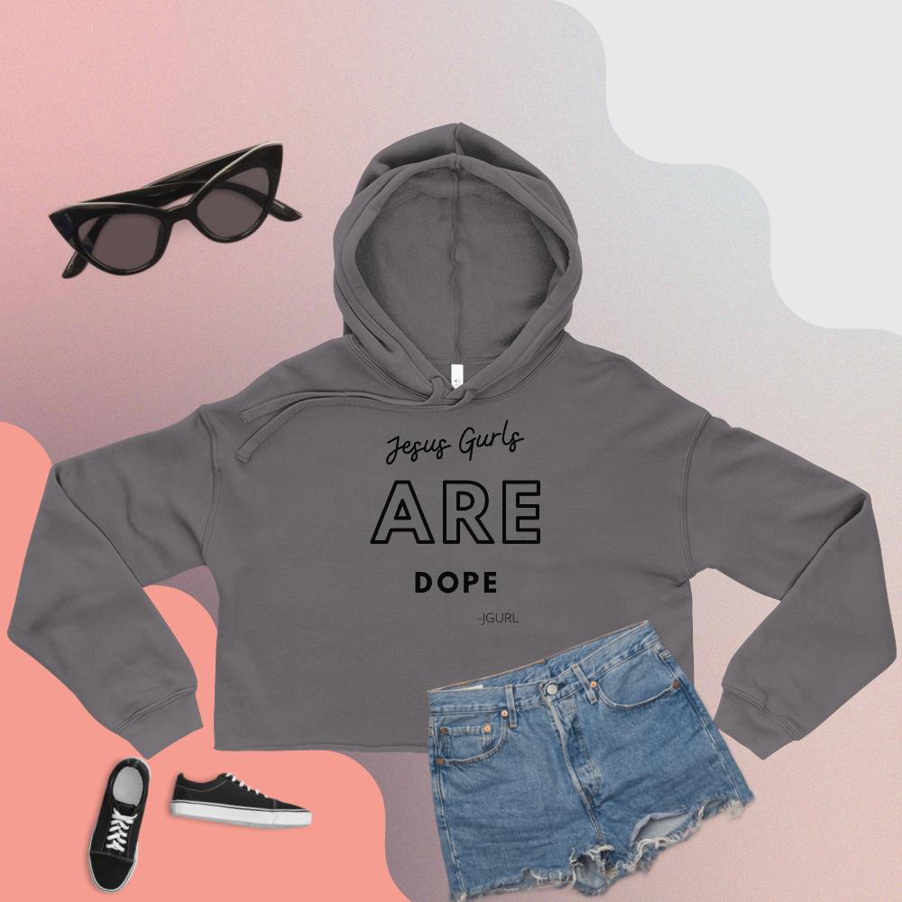 Jesus Gurls are Dope Crop Hoodie