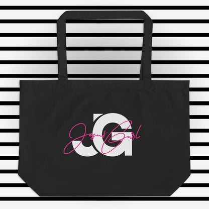 Signature JG Large organic tote bag