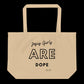 LJG are Dope are organic tote bag