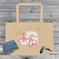 Large organic tote bag