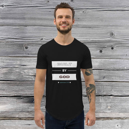 BUILT BY GOD Men's Curved Hem T-Shirt