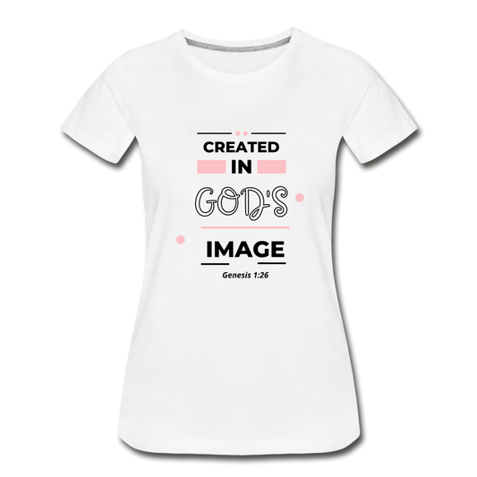 Women’s CIGI Premium Organic T-Shirt - white