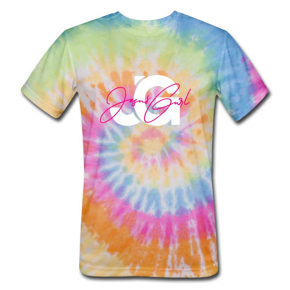 Signature JG #1 Unisex Tie Dye T-Shirt - rainbow