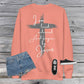 White Print Loved Redeemed and Forgiven by Jesus Unisex Fleece Pullover