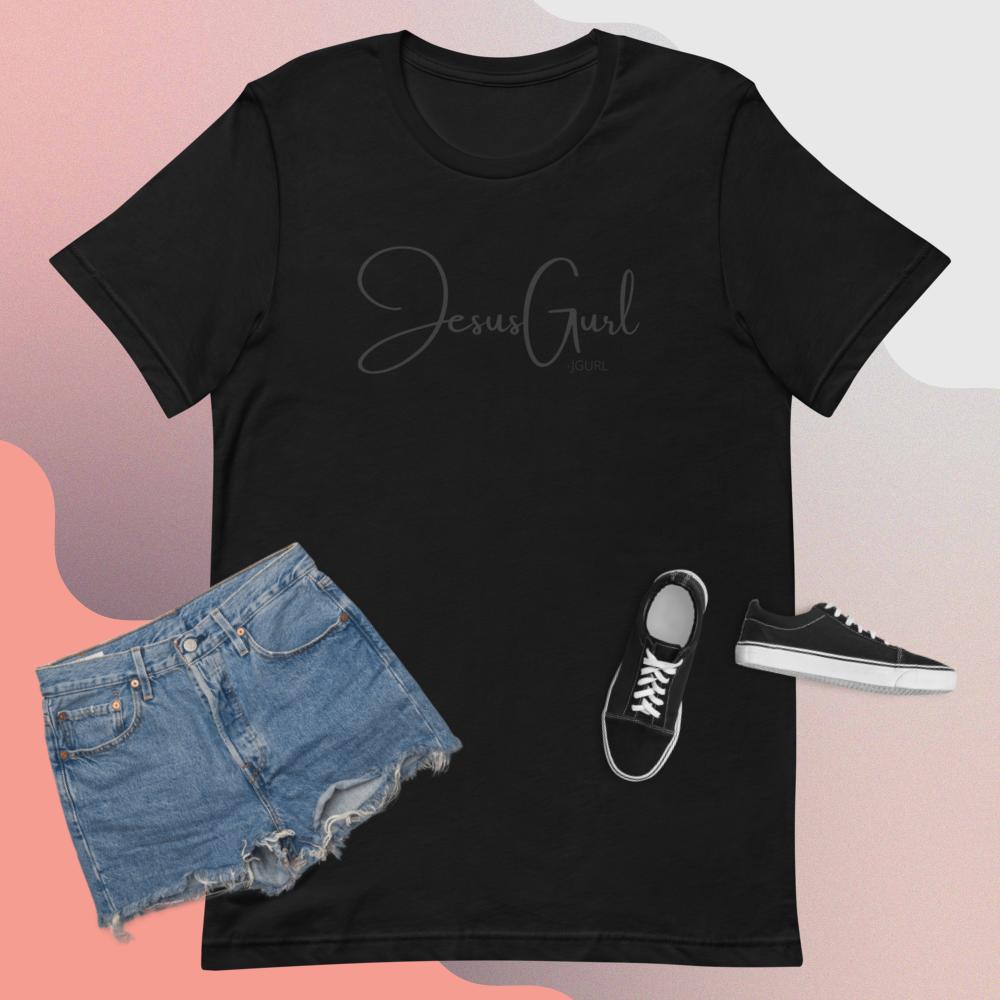 JGURL Cursive  Short-Sleeve Unisex T-Shirt