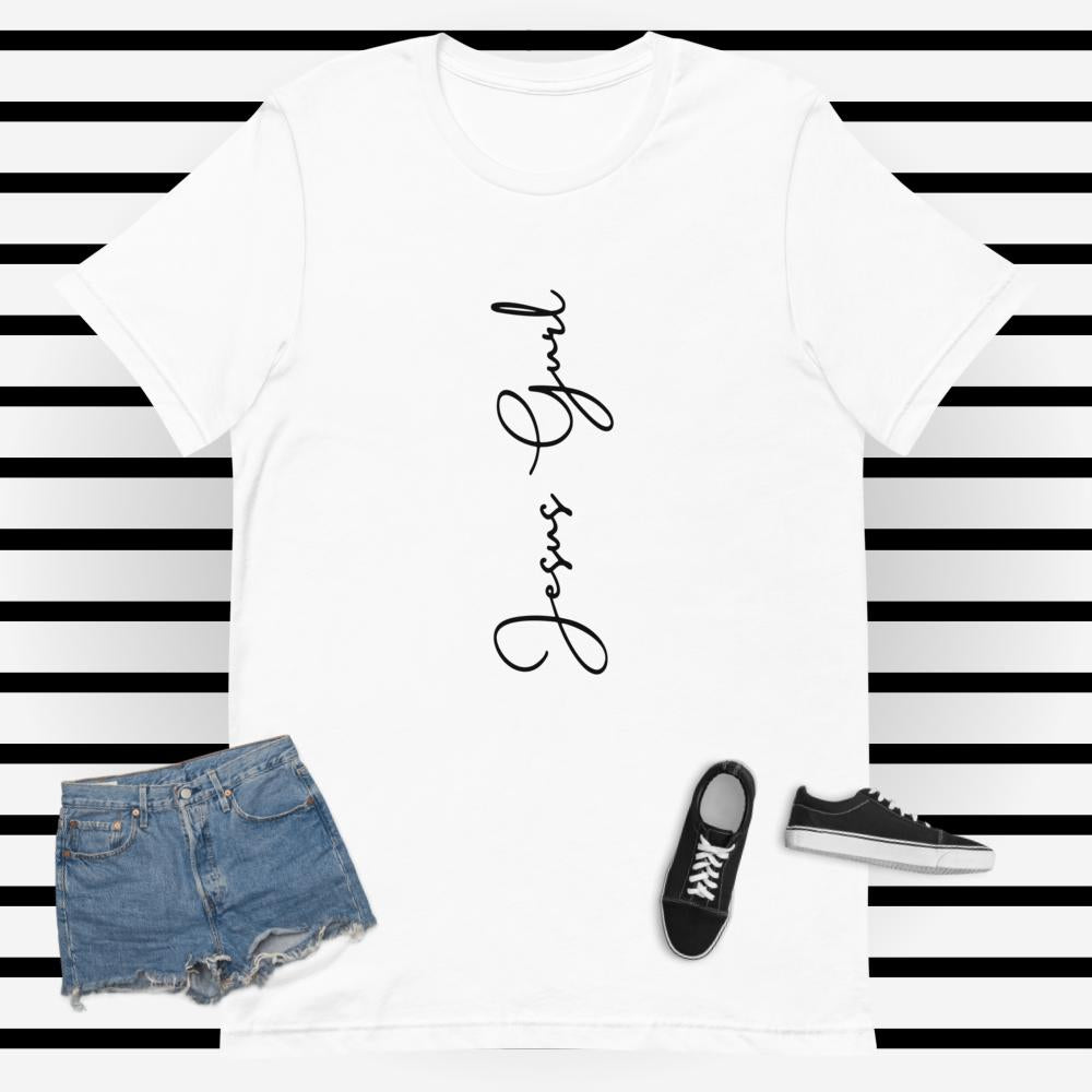 Sideways JG black print Short-sleeve unisex t-shirt