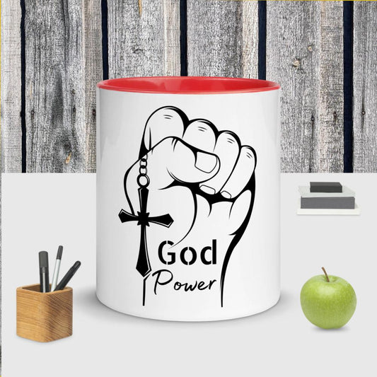 God Power Mug with Color Inside