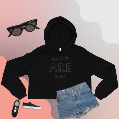 Jesus Gurls are Dope Crop Hoodie
